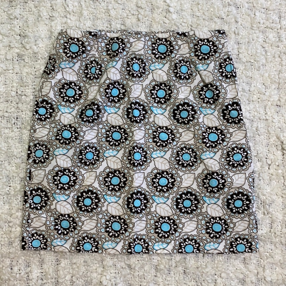 Ann Taylor LOFT Petites Floral Mini Skirt Sz 8P